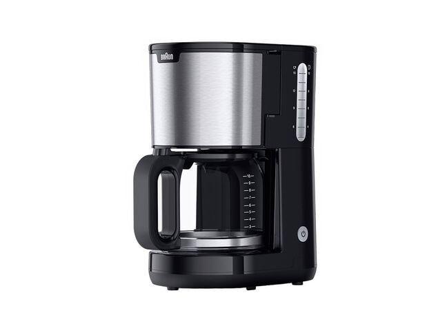 Máquina de Café de Filtro BRAUN KF1500BK (Café moído - 1000 W - 10 chávenas - Preto)