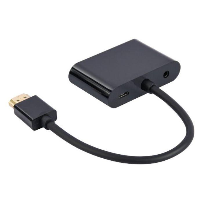 Adaptador HDMI Multiporta GEMBIRD A-HDMIM-HDMIFVGAF-01 (0,15 m - Preto), miniatura 4