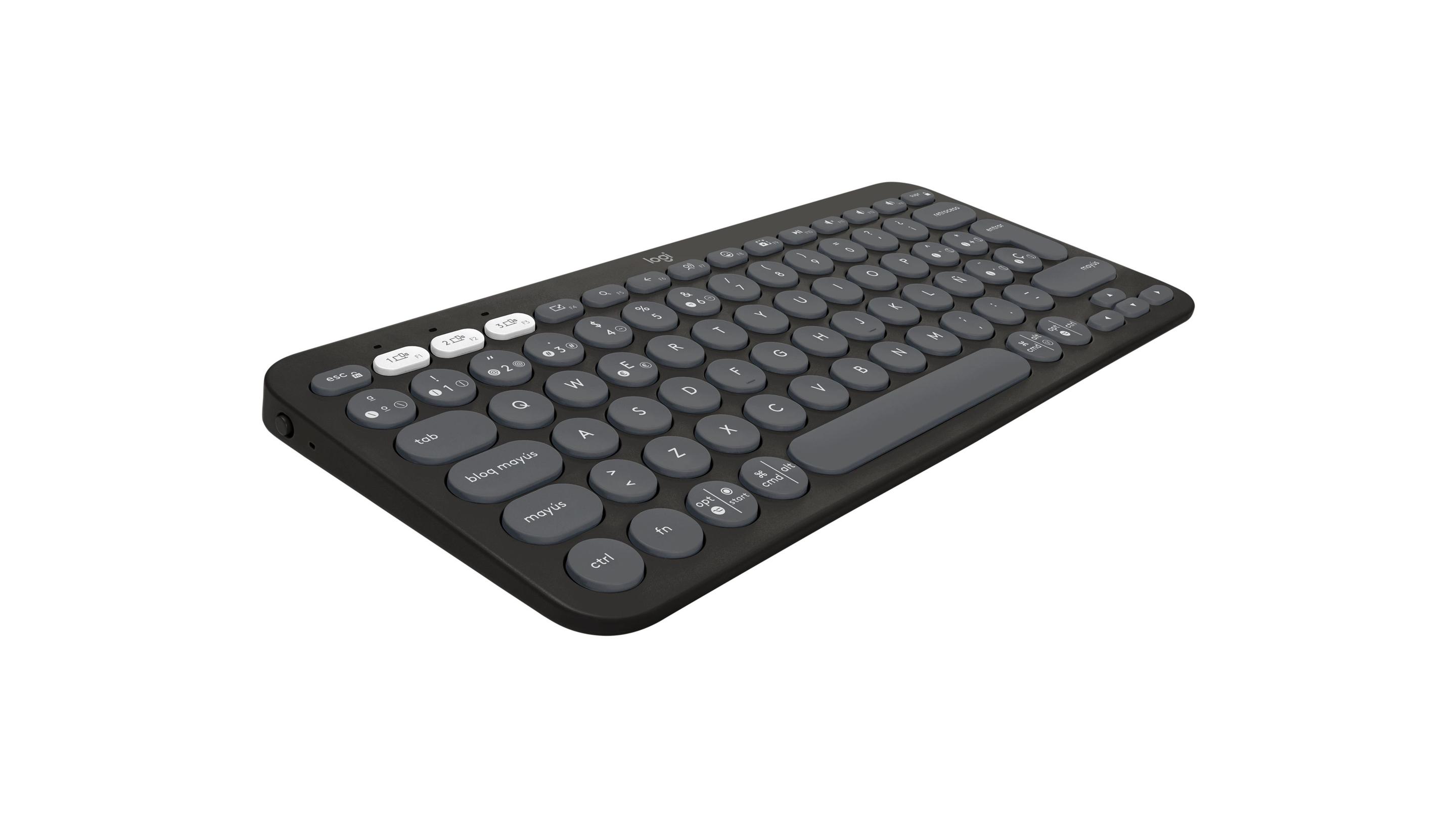 Teclado e Rato LOGITECH Pebble 2 Combo (Espanhol - Teclas tesoura - Mini - Grafite) — miniatura 4