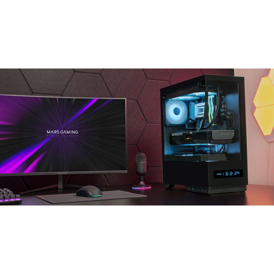 Caixa ATX MARS GAMING MCPULSAR (ATX, Micro ATX, Mini-ITX - Midi Tower - Vidro temperado - Preto) — miniatura 7
