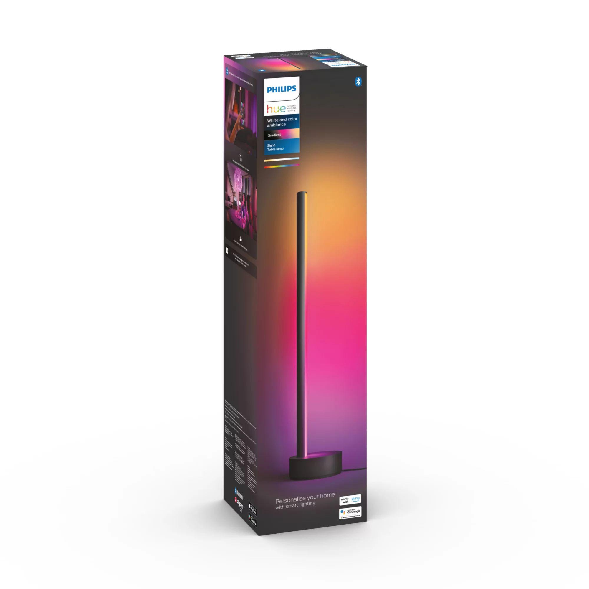 Candeeiro de Mesa Inteligente PHILIPS Hue Signe Gradient (Alumínio - Preto) — miniatura 2