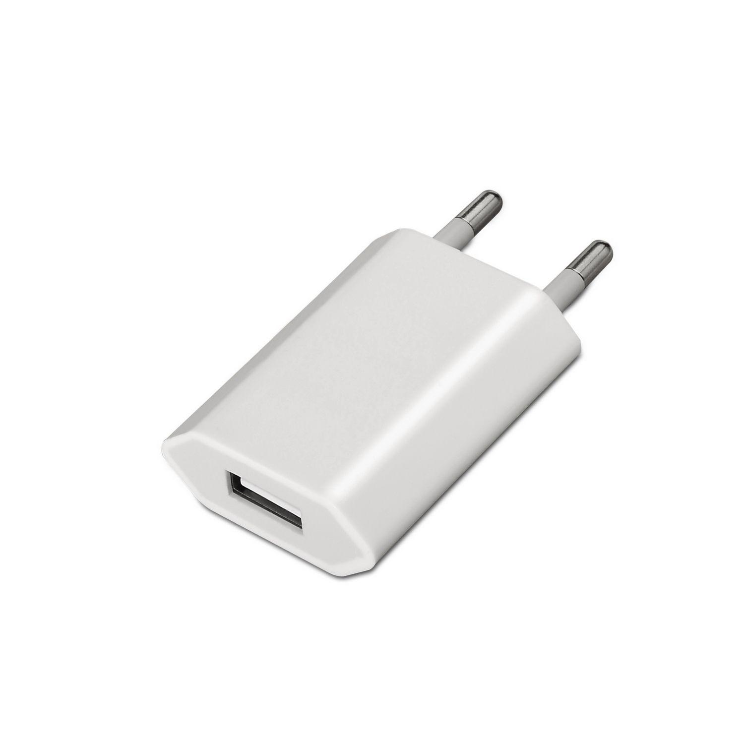 Carregador USB AISENS A110-0063 (Não suporta Quick Charge - Branco)