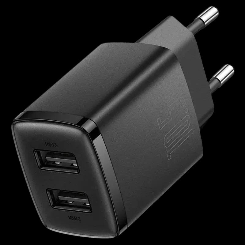 Carregador BASEUS Compact 2U (Preto)