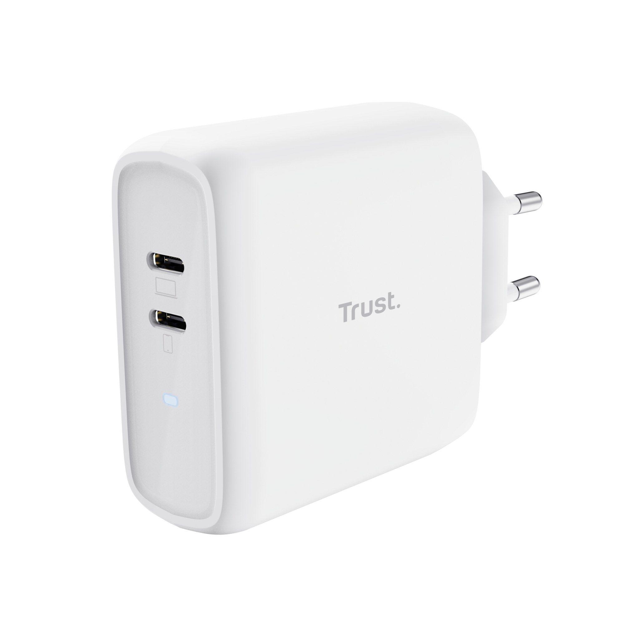 Carregador de Parede TRUST Maxo 65W 2P (Universal - Tipo C - Branco)