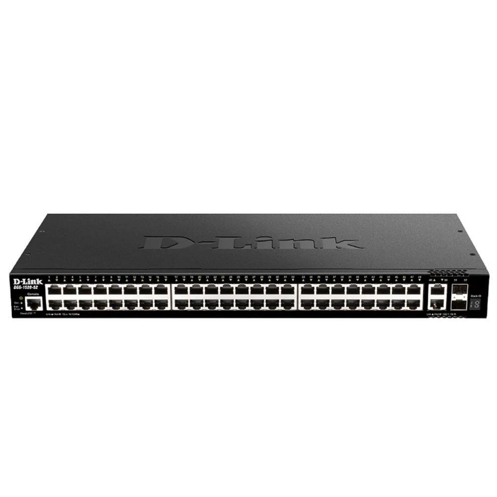 Switch D-LINK DGS-1520-52/E (10G Ethernet - 176 Gbit/s - L3 - Preto) — miniatura 2