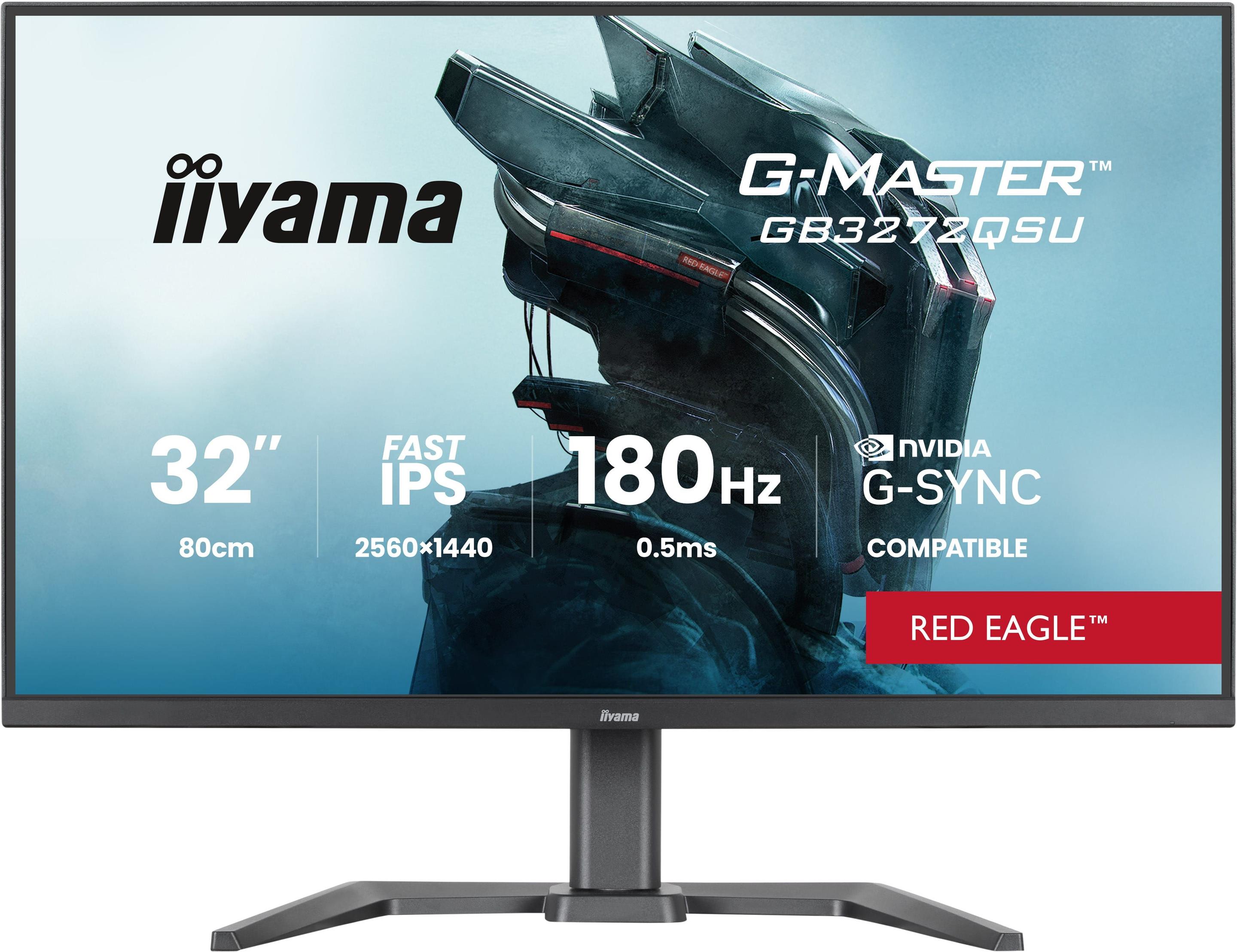 Monitor IIYAMA G-MASTER GB3272QSU-B1 (31,5" - Fast IPS - 180 Hz - Preto)