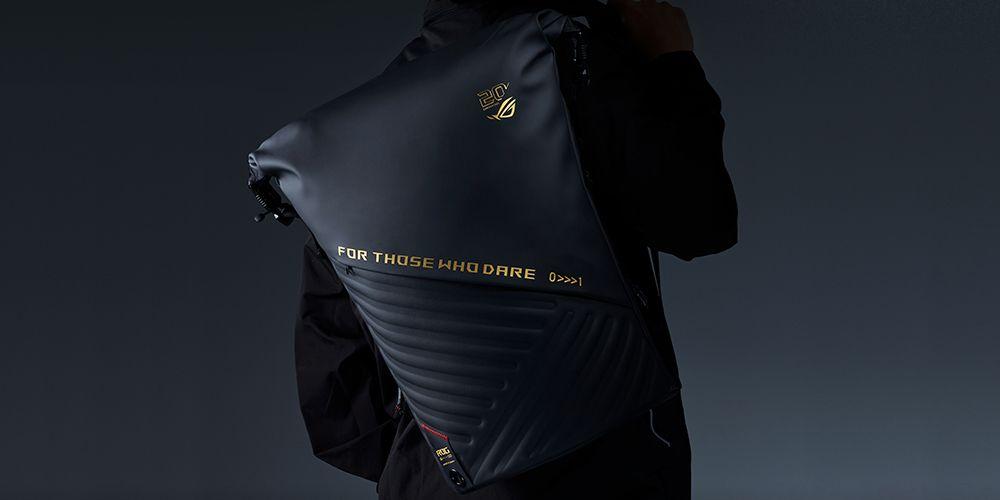 Mochila ASUS ROG SLASH Backpack Edition 20 BP3802 (26 L - Poliéster, Couro PU - 45,7 cm - Preto) — miniatura 13