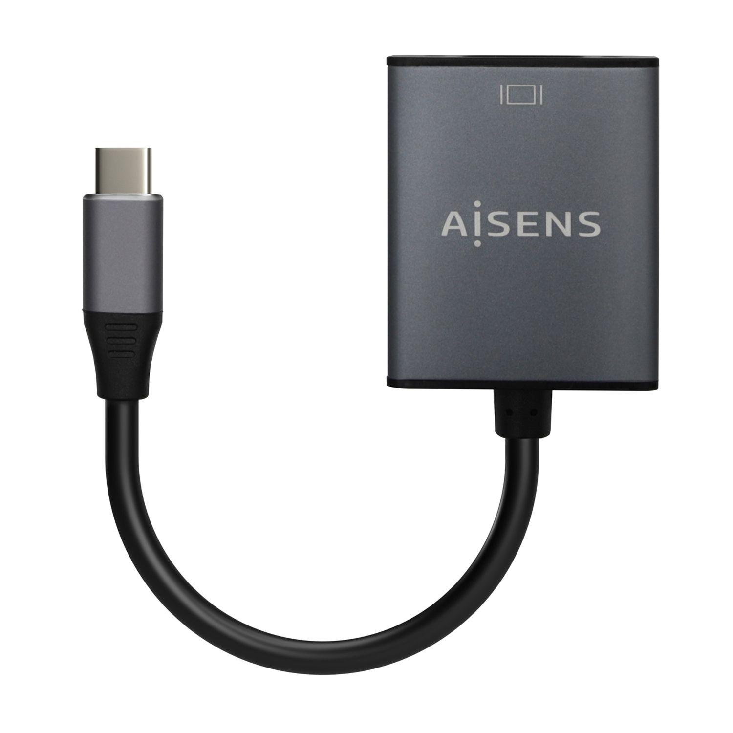 Conversor AISENS A109-0691 (0,15 m - USB Type-C - Cinzento) — miniatura 2