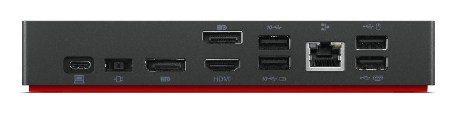 Estação de Ancoragem USB-C LENOVO ThinkPad Universal USB-C Dock 40AY0090EU (Windows 10, Windows 7 - Preto) — miniatura 2