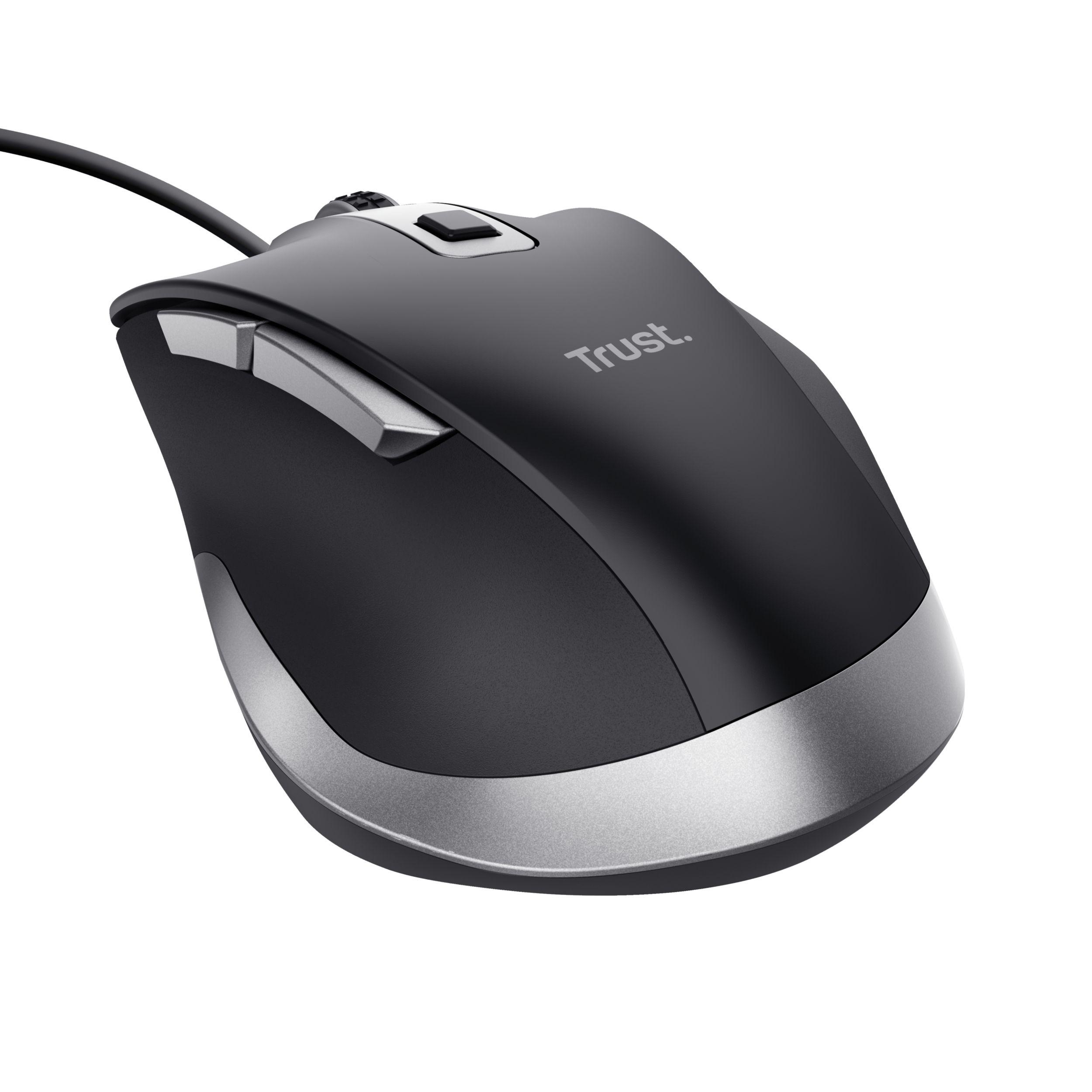 Rato TRUST Fyda (Mão direita - 5000 DPI - Ótico - Preto), miniatura 2