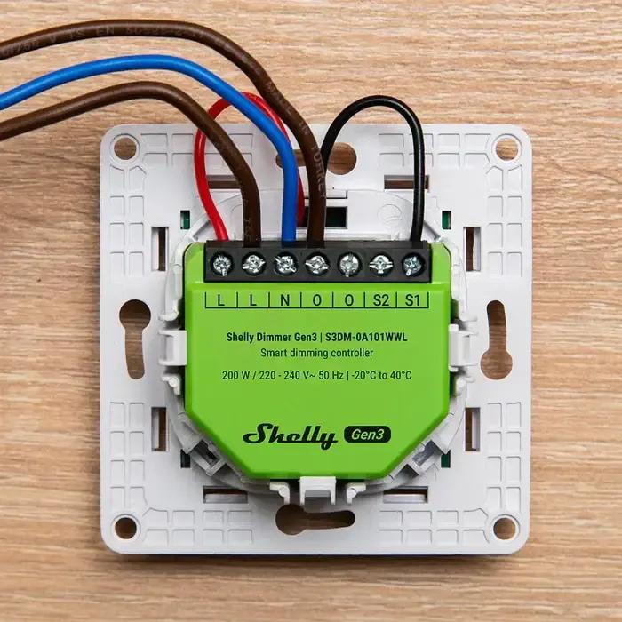 Módulo Regulador de Intensidade SHELLY Dimmer Gen3 (Verde) — miniatura 4