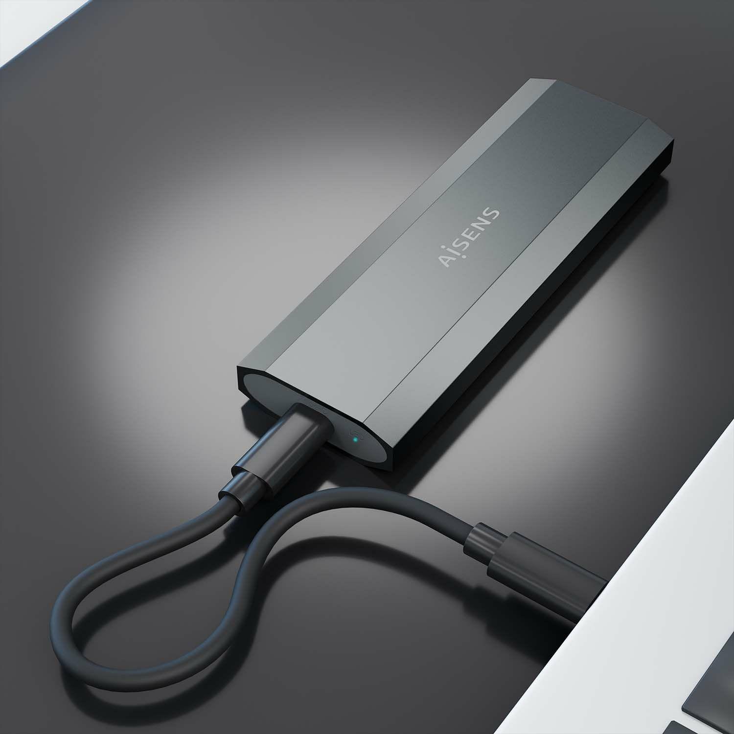 Caixa Externa M.2 AISENS ASM2-029GR (2 TB - M.2 - Cinzento) — miniatura 4