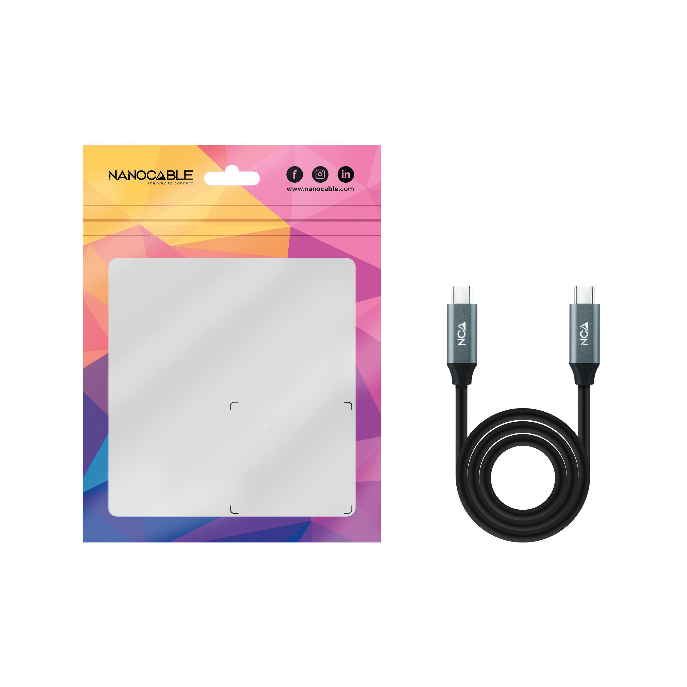 Cabo USB-C NANOCABLE 10.01.4301 (1 m - USB C - Preto) — miniatura 4
