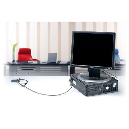 Cadeado Antirroubo DELL MicroSaver Twin (Chave arredondada - Prateado) — miniatura 2