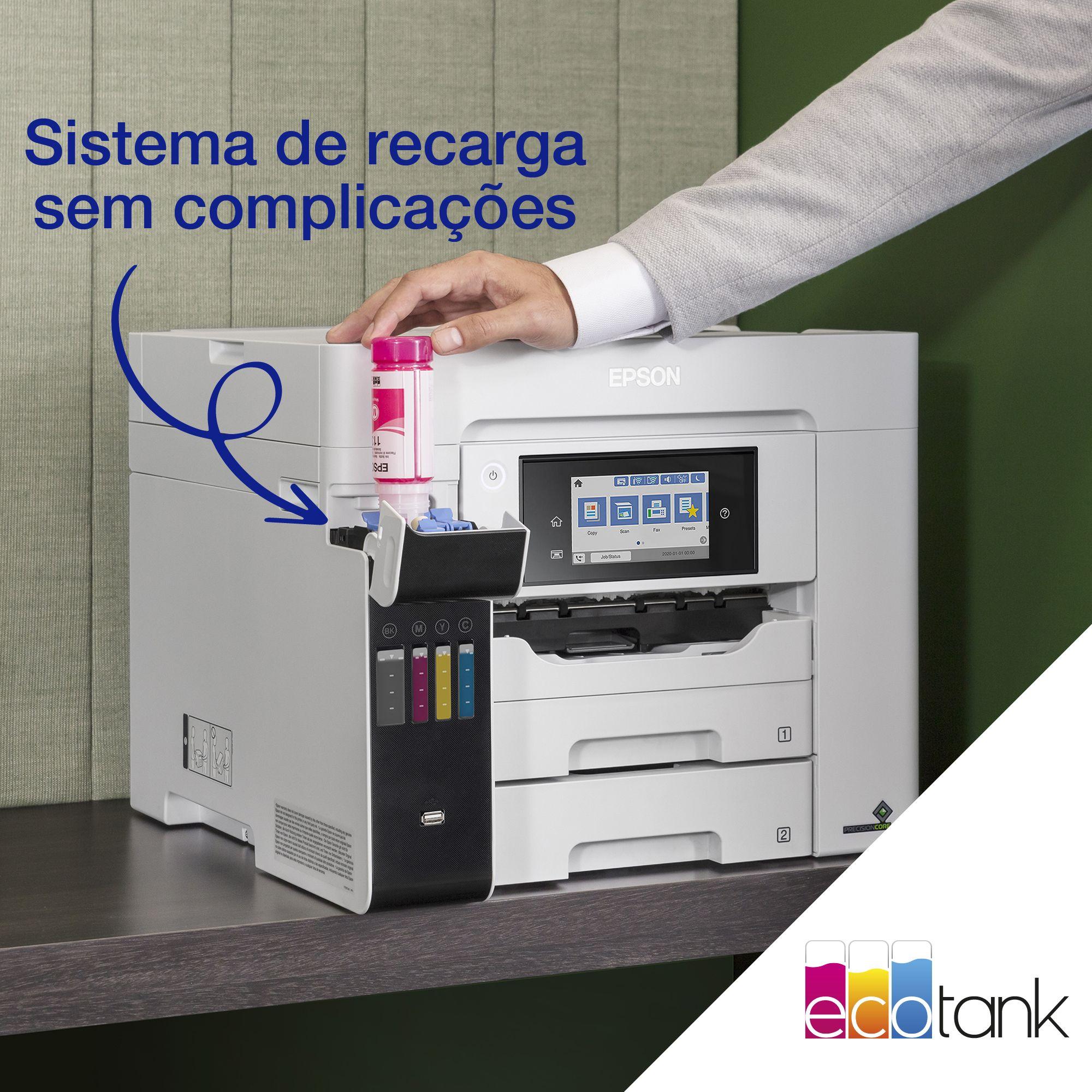 Impressora Multifunções EPSON EcoTank Pro ET-5885 (A4 - Impressão a cores - 250 folhas - Preto e Branco) — miniatura 6