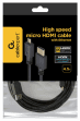 Cabo HDMI para Micro HDMI GEMBIRD CC-HDMID-15 (4,5 m - HDMI Type D - HDMI Type A - Preto)