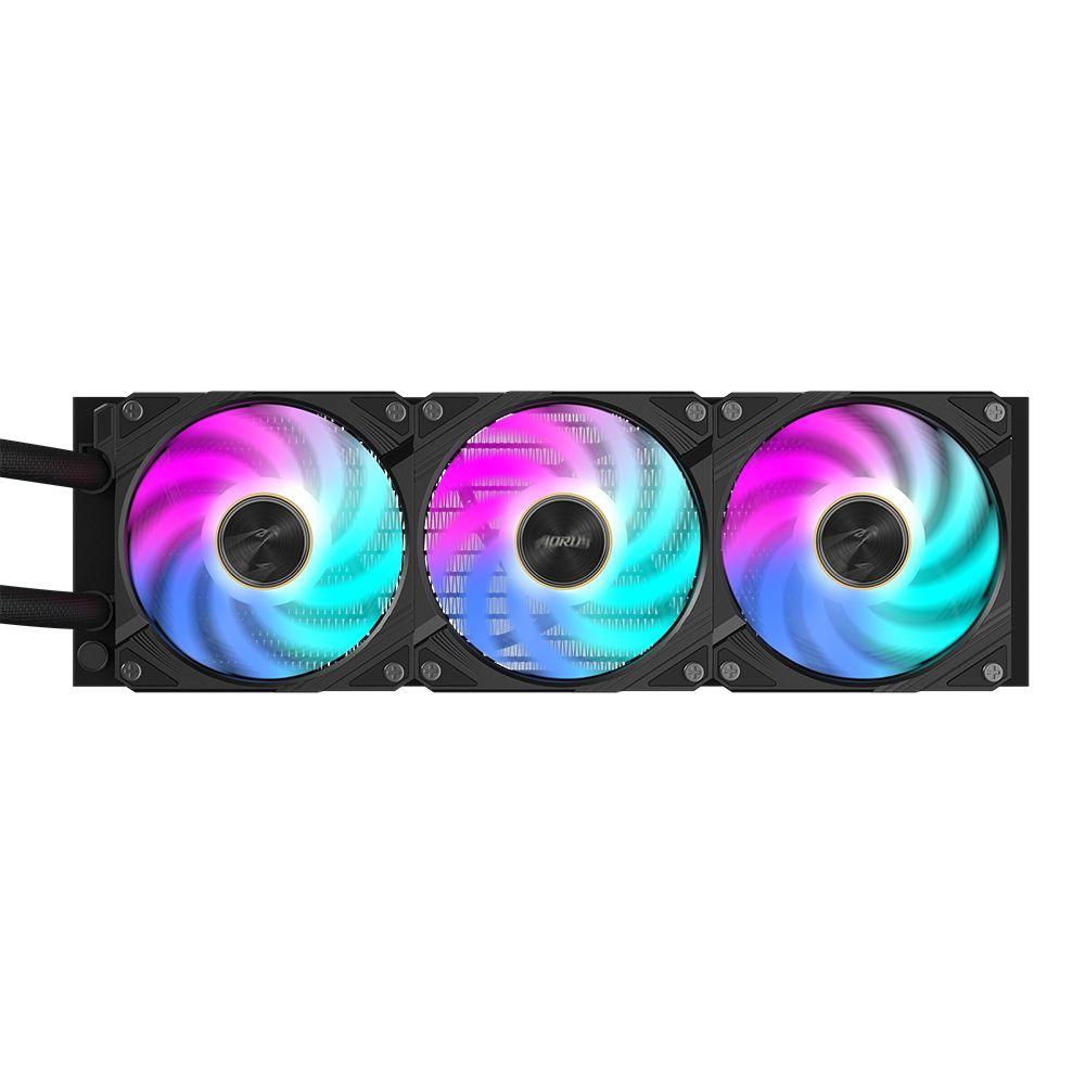 Sistema de Refrigeração Líquida AIO GIGABYTE GP-AORUS WATERFORCE X II 360 (120 mm - 2400 RPM - Multi - Preto), miniatura 4