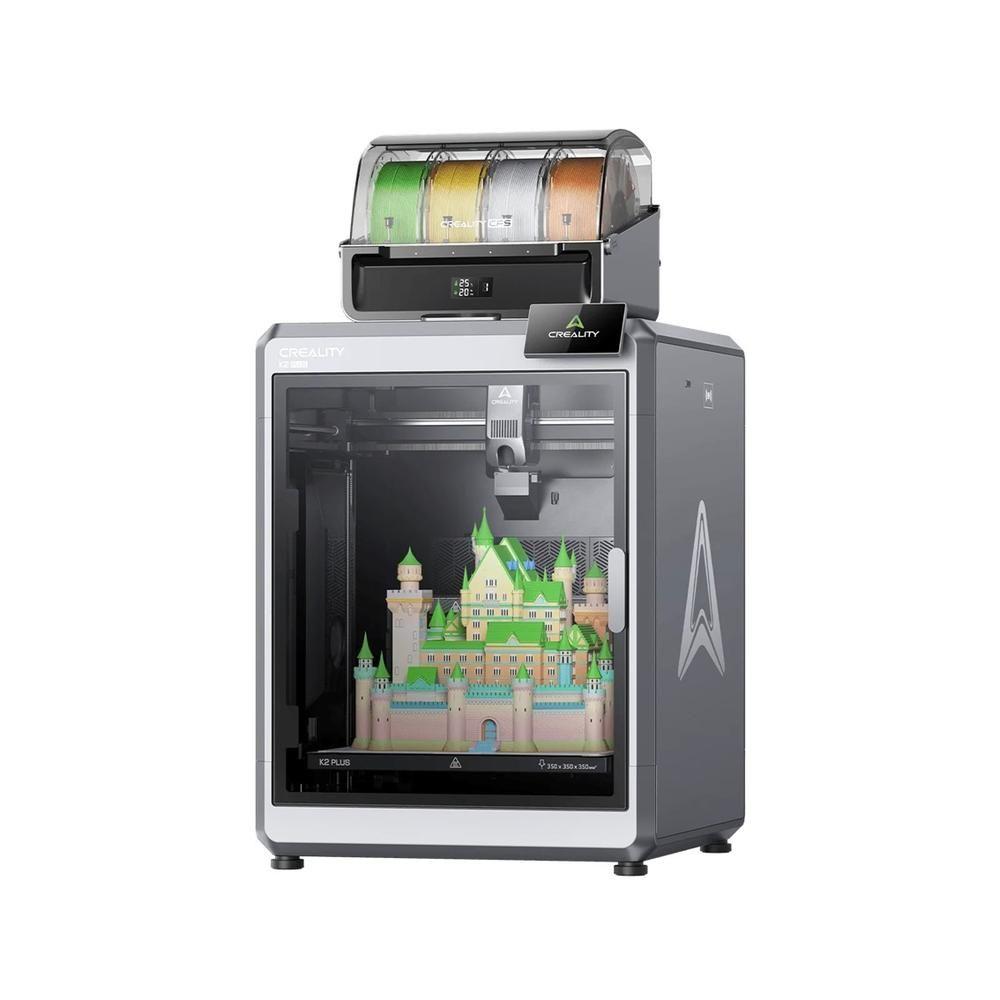 Impressora 3D CREALITY K2 Plus Combo (USB, Wi-Fi, Ethernet - CFS - USB - Preto/Cinzento)