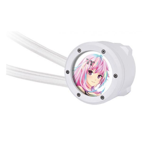 Sistema de Refrigeração Líquida AIO THERMALTAKE TH280 V2 Ultra EX ARGB Sync Snow Edition (14 cm - 2000 RPM - Multicolor - Branco) — miniatura 4