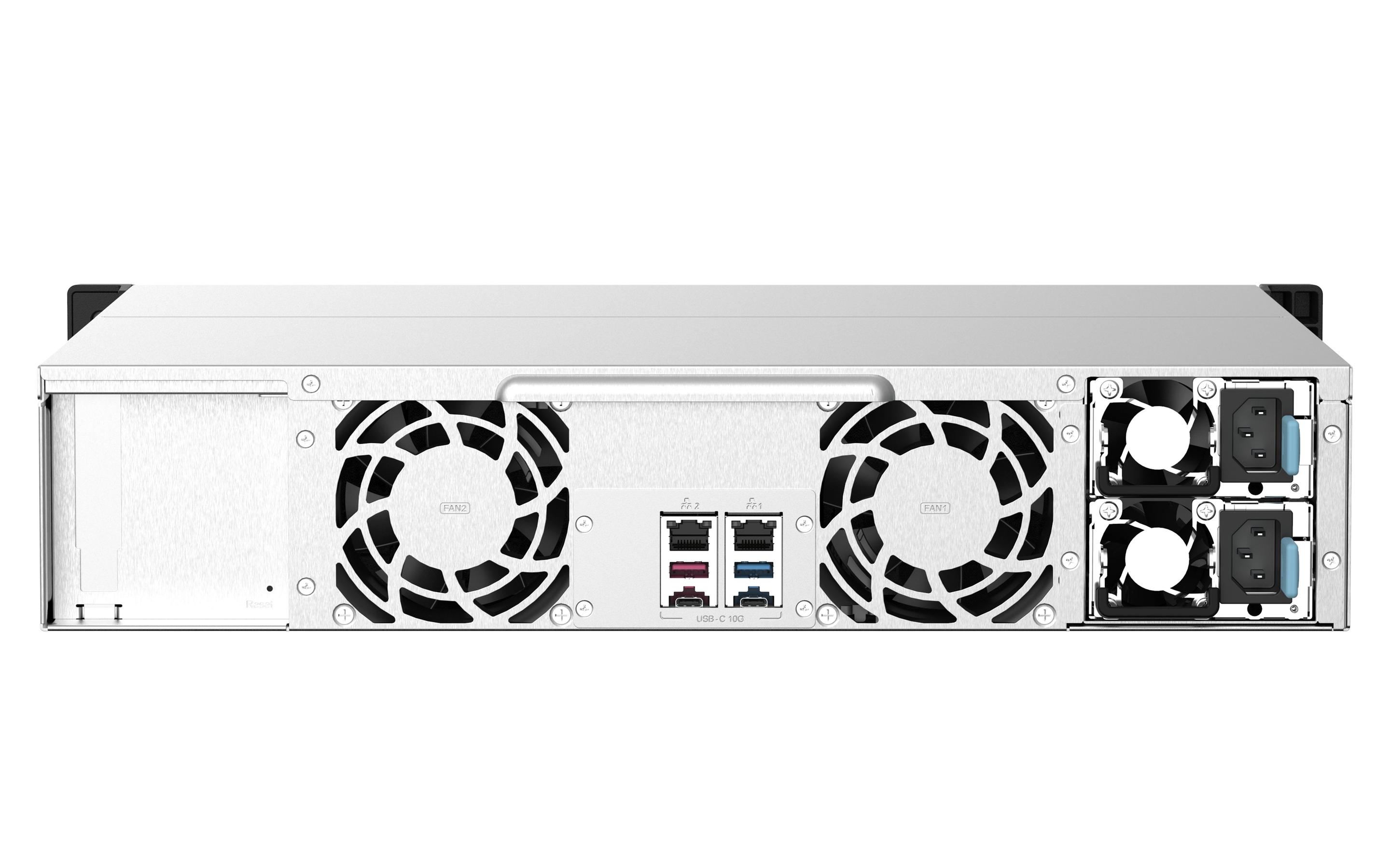 NAS QNAP TS-1273AU-RP-8G (Serial ATA II, Serial ATA III - 8 GB - 12 baias - Alumínio e Preto), miniatura 6