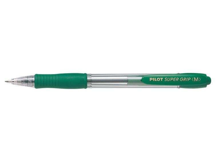 Esferográfica PILOT SuperGrip (Tinta Verde)