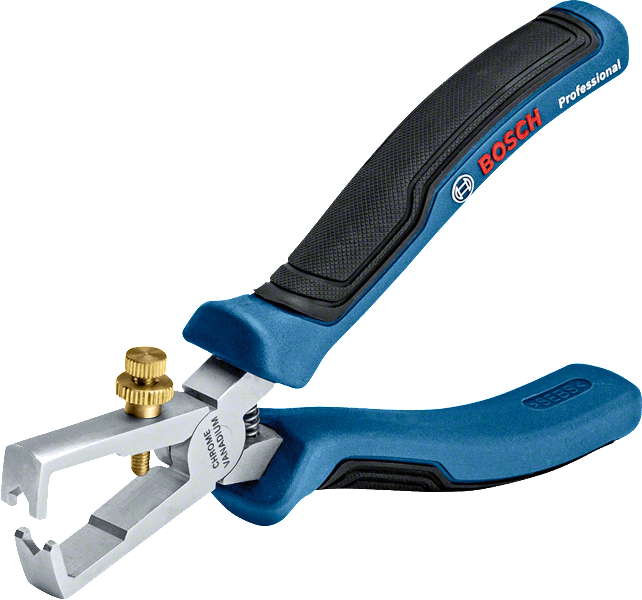 Alicate de Descascar Fios BOSCH Professional 1600A01V03 (Aço cromo-vanádio - Azul)