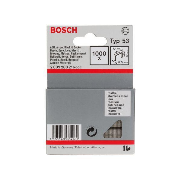 Grampos de Fio Fino BOSCH 2609200216 (Aço inoxidável - Aço inoxidável), miniatura 2