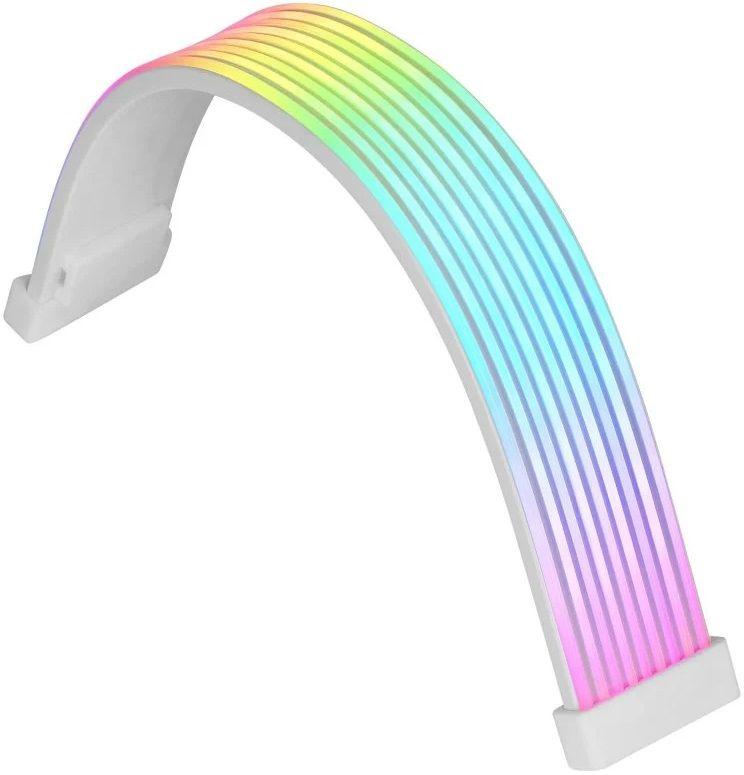 Extensor de Cabo de Alimentação ARGB MARS GAMING MCA16X (Silicone flexível - Branco), miniatura 4