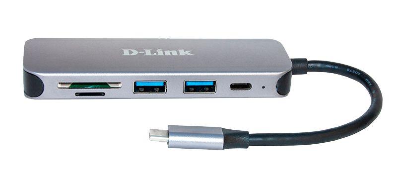 Hub USB-C D-LINK DUB-2325 (Cinzento), miniatura 2
