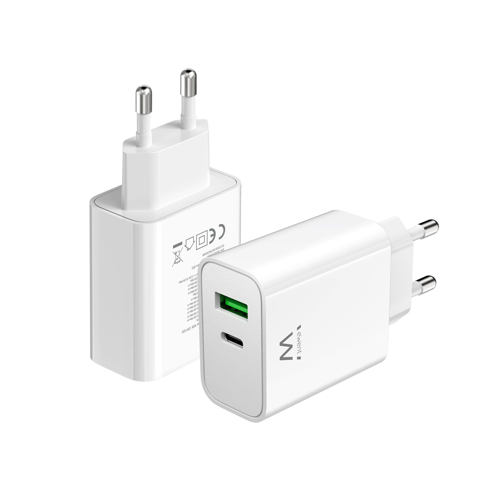 Carregador de Dispositivos Móveis EWENT EW1325 (30 W - Branco), miniatura 2