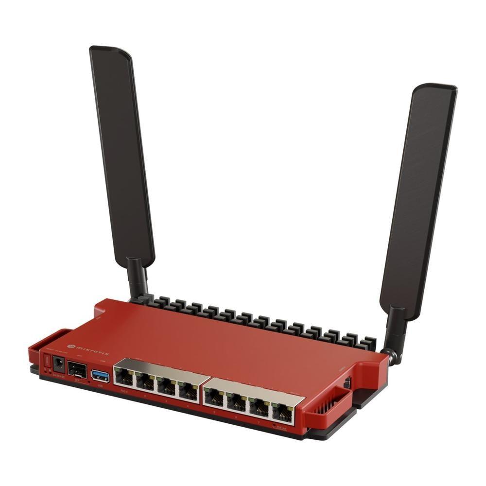 Router MIKROTIK L009UiGS-2HaxD-IN (WiFi 6 - 2,4 GHz - Gigabit Ethernet - Vermelho)