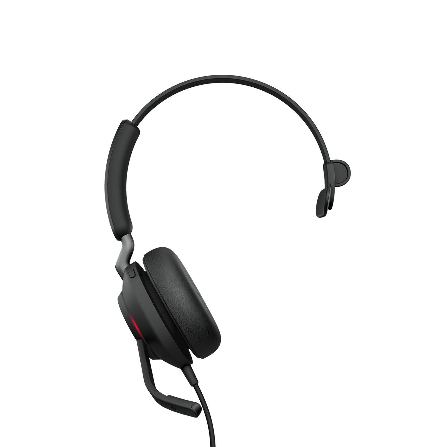 Headset JABRA Evolve2 40 SE (Monofónico - Com fios - Supra-aural - Preto)