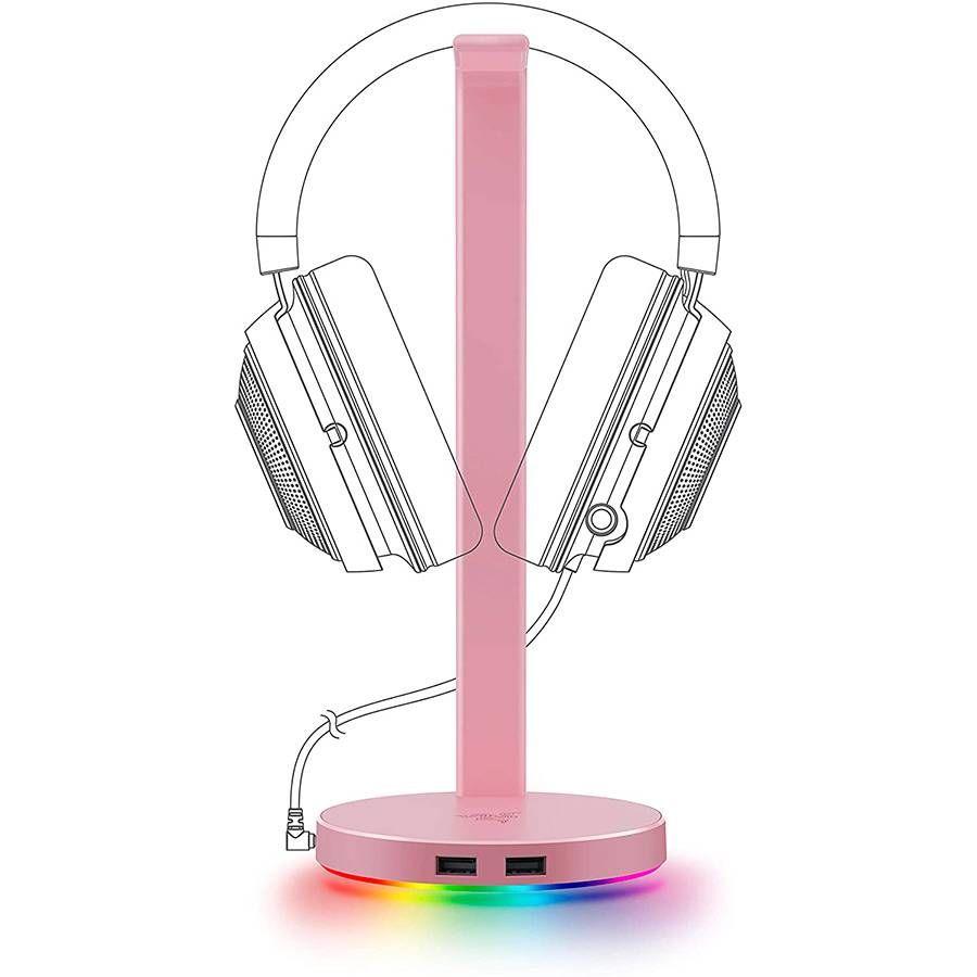 Suporte para Auscultadores RAZER Base Station V2 Chroma (Rosa Quartzo), miniatura 4
