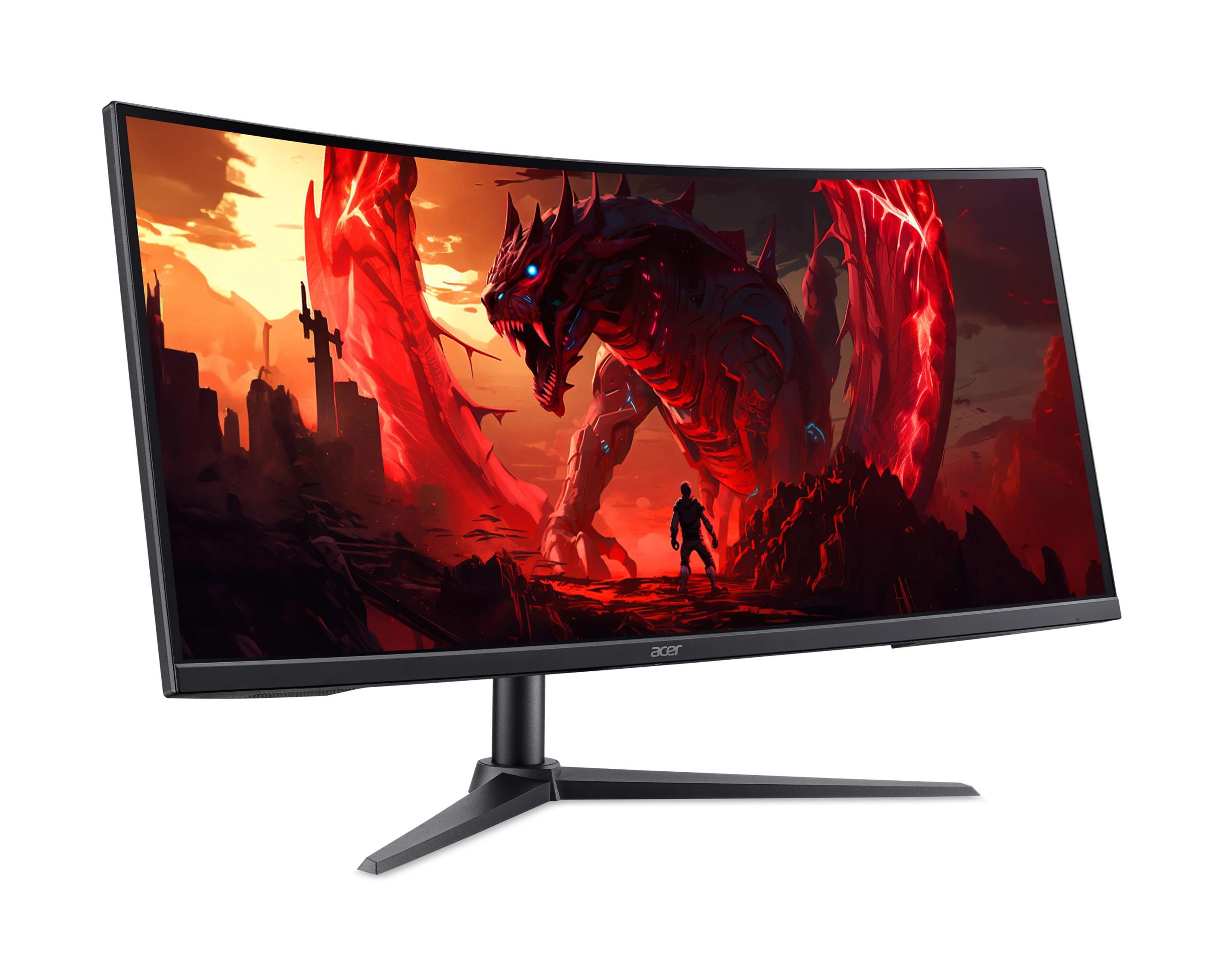 Monitor ACER Nitro XZ340CURW0b (34" - VA - 240 Hz - Preto), miniatura 2