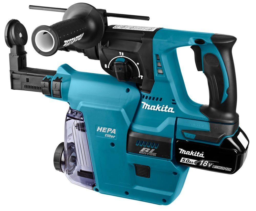 Martelo Perfurador Combinado Sem Fios MAKITA DHR243RTJW (Prateado), miniatura 3