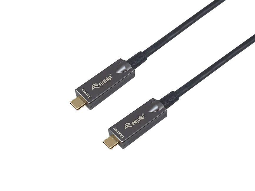 Cabo USB-C para USB-C EQUIP 119464 (7,5 m - USB-C - Preto)