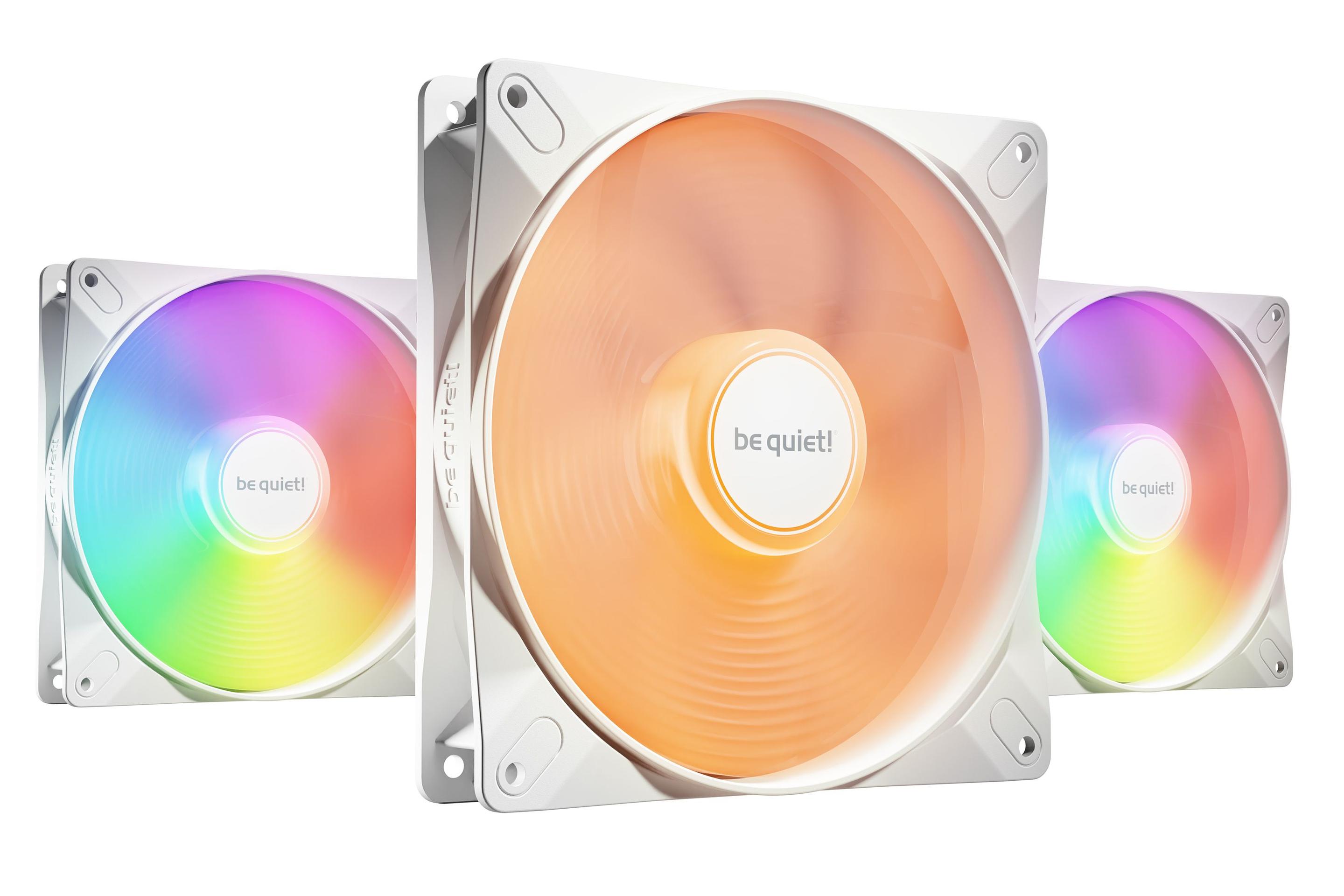 Conjunto de Ventoinhas para Caixa PC BE QUIET! Light Wings LX 140mm PWM 3-Pack (Branco)