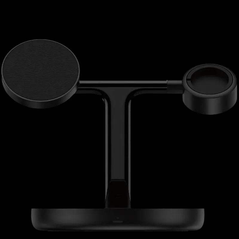 Carregador Sem Fios Magnético BASEUS Swan 3 em 1 (20 W - Smartphone, Smartwatch - Preto)