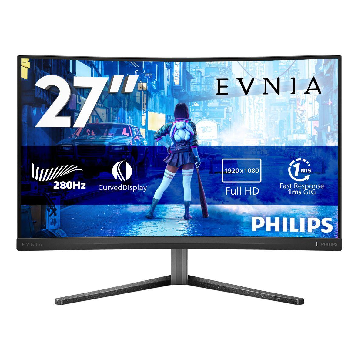 Monitor PHILIPS 27M2C5200W/00 (27" - Fast VA - 280 Hz - Cinzento)