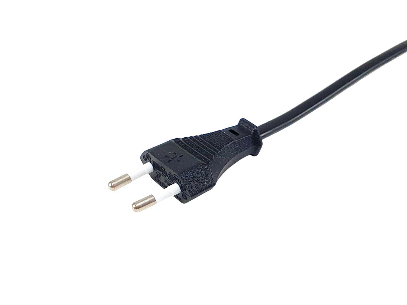 Cabo de Alimentação EQUIP 112160 (1,8 m - Acoplador C7 - Euro de 2 pinos - Preto), miniatura 2