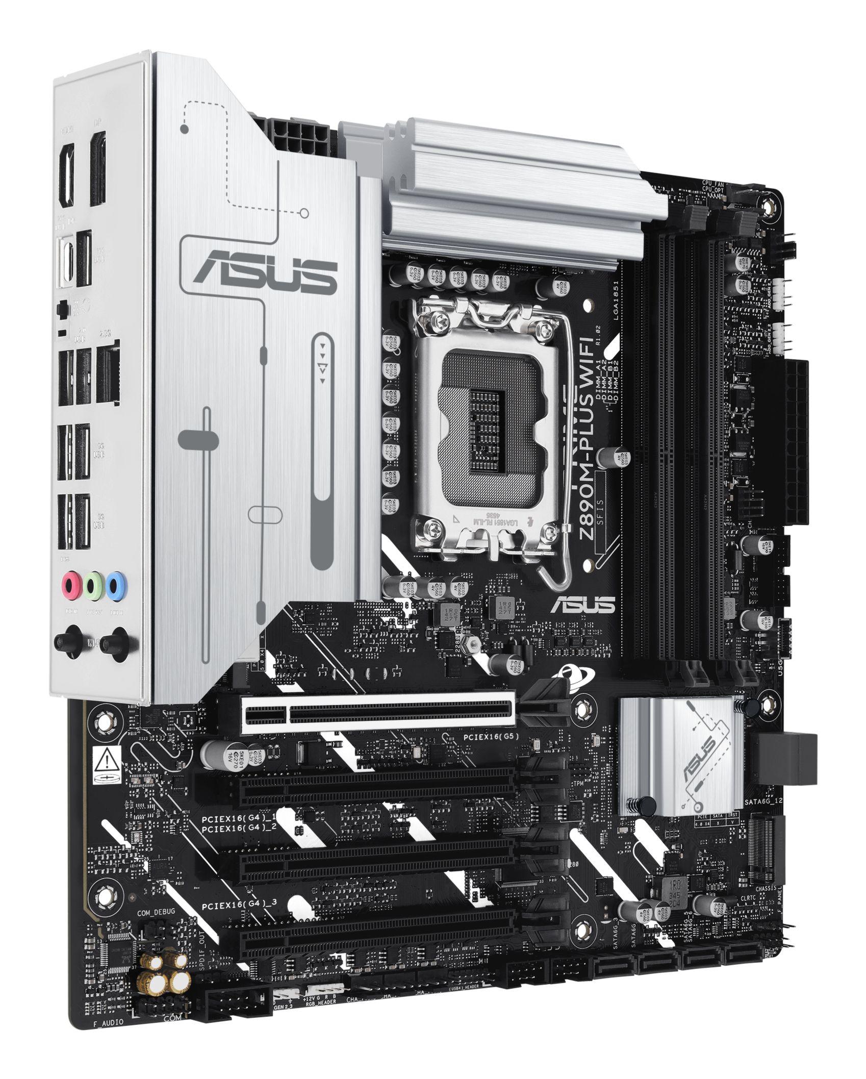 Motherboard ASUS PRIME Z890M-PLUS WIFI (LGA 1851 (Socket V1) - Intel Core Ultra - micro-ATX - Preto e Alumínio), miniatura 5