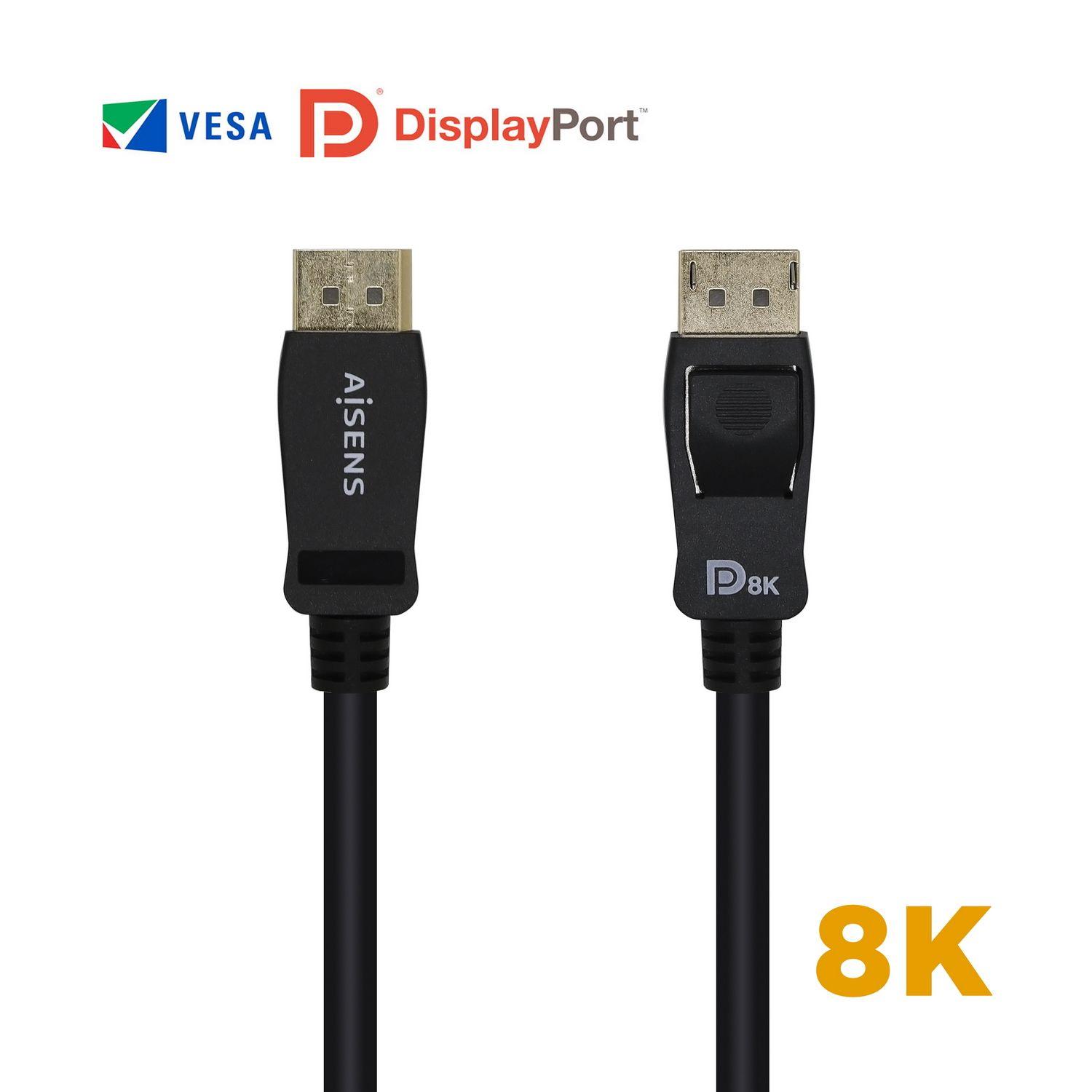 Cabo DisplayPort AISENS A149-0431 (1 m - Preto) — miniatura 2