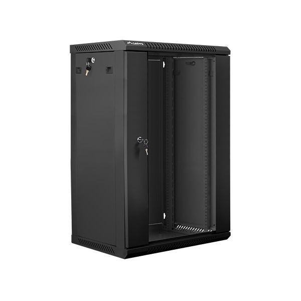 Armário Rack de Parede LANBERG WF01-6418-10B (18U - 19" - 600 x 450 x 907 mm - Preto), miniatura 2
