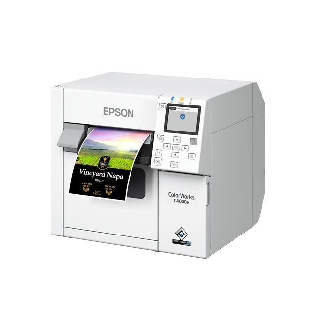 Impressora de Etiquetas EPSON CW-C4000e (Com fios - Branco), miniatura 2