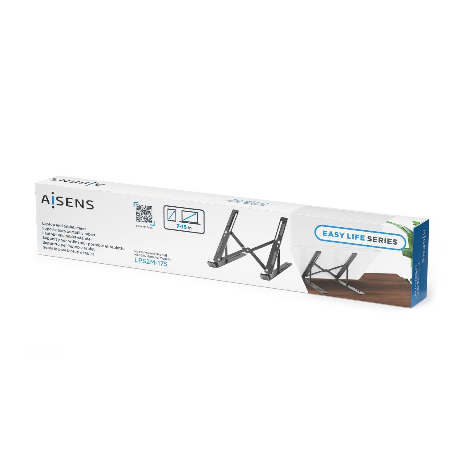 Suporte de Secretária AISENS LPS2M-175 (10-15" - 7 Posições - Cinzento), miniatura 4
