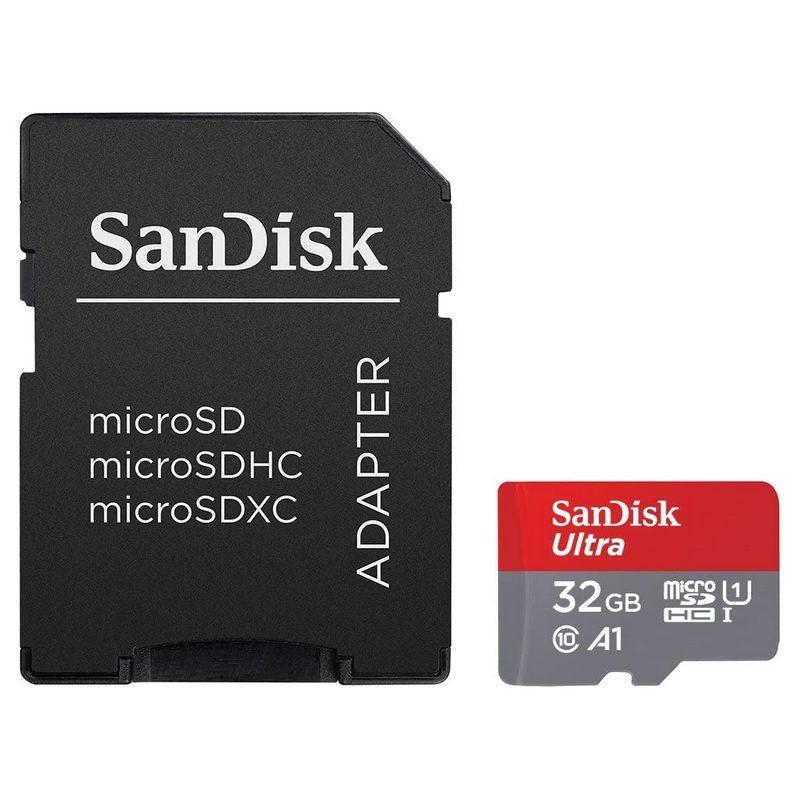 Cartão de Memória SANDISK Ultra SDSDUN4-032G-GN6IN (32GB - Classe 10 - Até 120 MB/s - Preto)