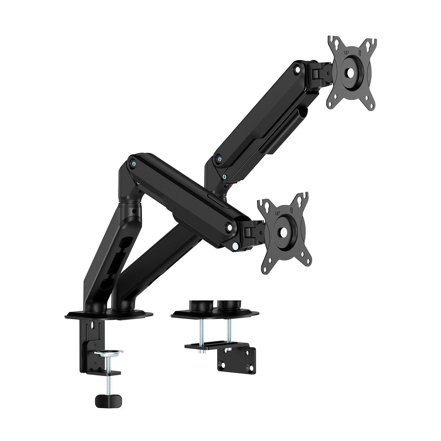 Suporte de Secretária para 2 Monitores/TV AISENS DT32TSR-451 (17-32" - 2x 9 kg - Preto)