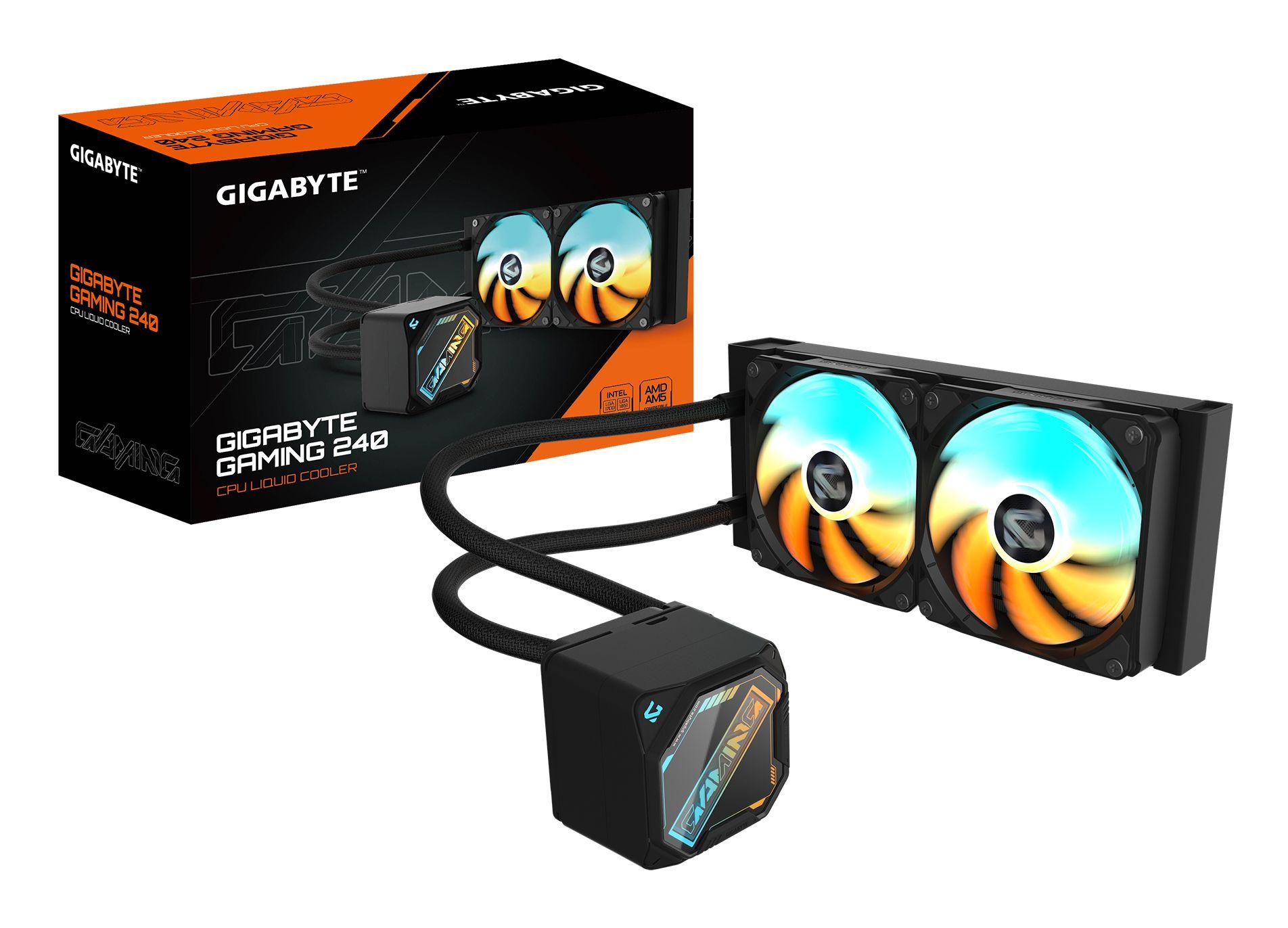 Refrigerador Líquido para CPU GIGABYTE GAMING 240 (LGA 1700, LGA 1851, AM4, AM5 - 300 W - 120 mm - Preto)