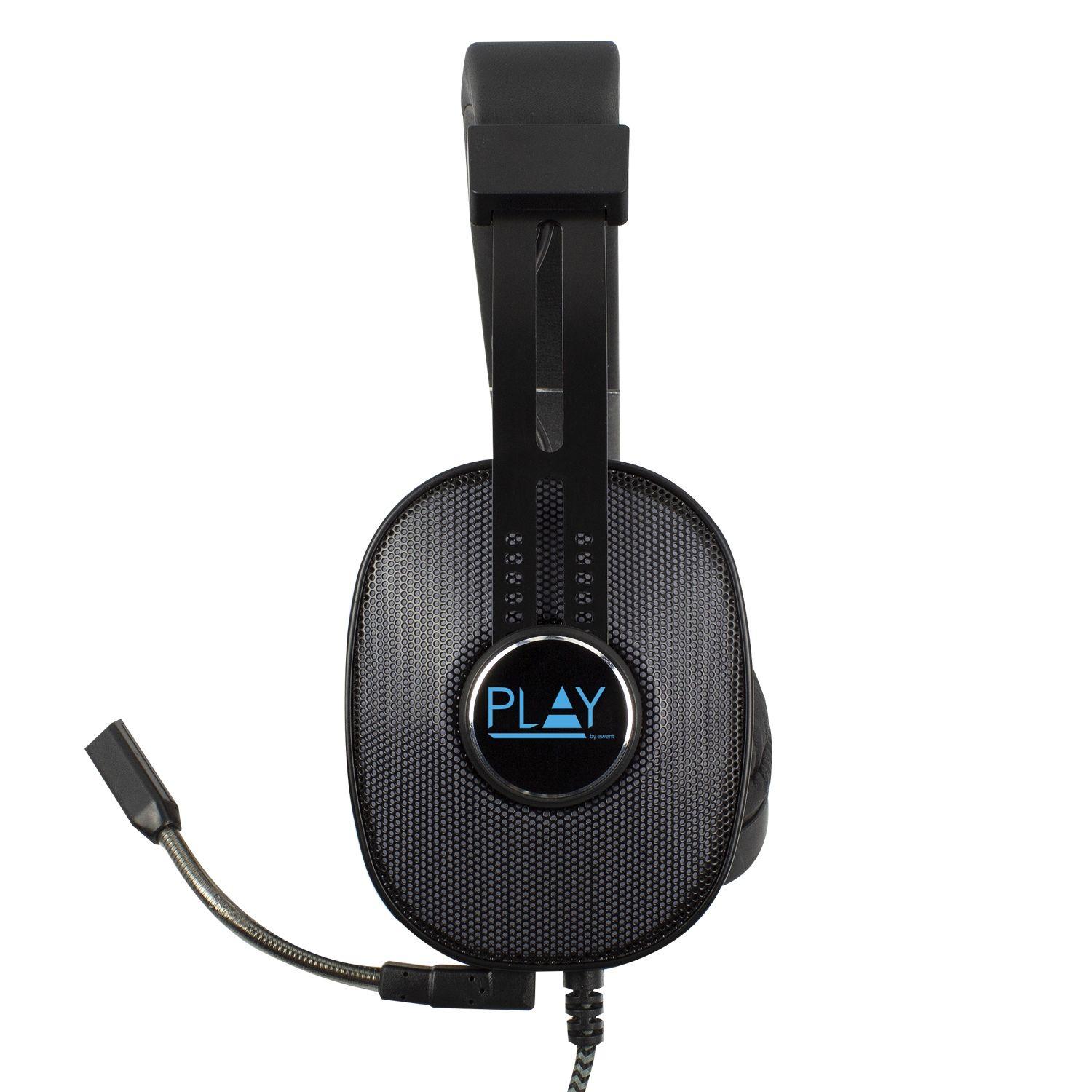 Headset Gaming EWENT PL3321 (Binaural - Com fios - Supra-aural - Preto) — miniatura 3