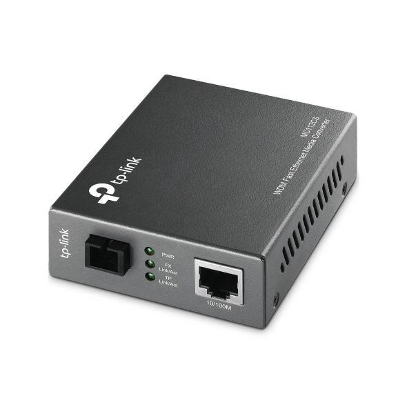 Conversor de Média TP-LINK MC112CS V1 (Gigabit Ethernet - 1000 Mbit/s - Preto)